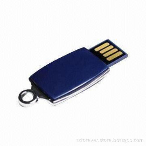 Mini USB Stick with Keychain, Logo Printed Free, 1 to 64GB Capacity